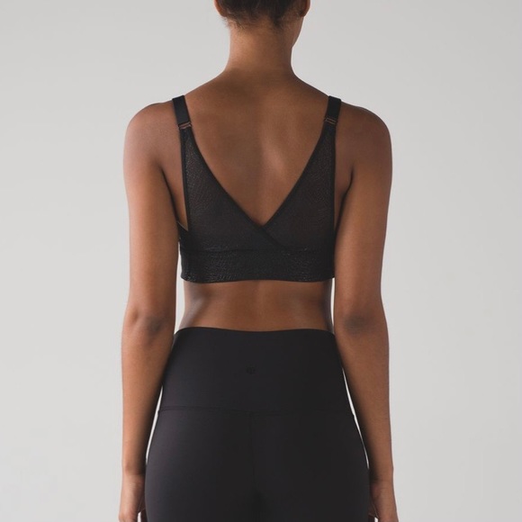 Lululemon Infinite Flow Black Longline Bra Size 10 - Picture 3 of 11
